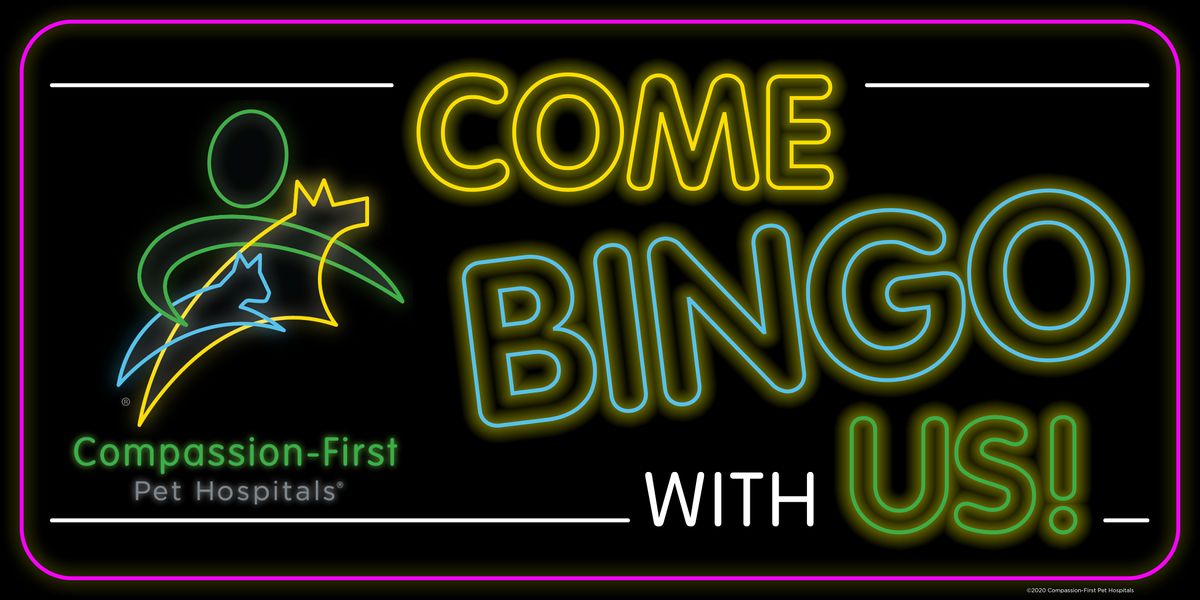 CompassionFirst Pet Hospitals Virtual Bingo with Angell, September 29
