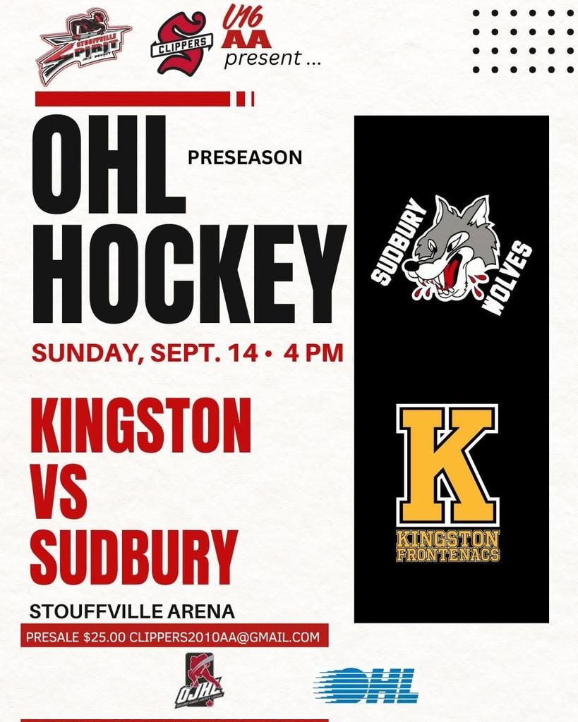 Sudbury Wolves at Kingston Frontenacs at Slush Puppie Place, 30 January | Event in Kingston | AllEvents