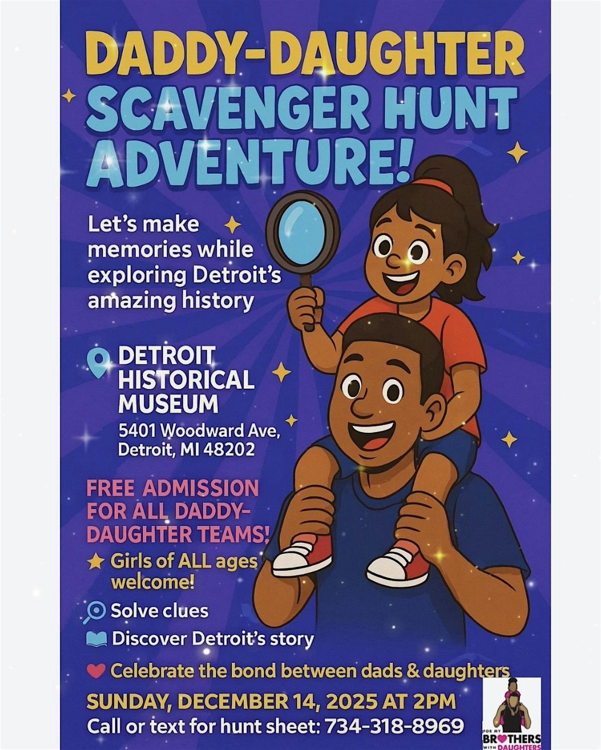 Daddy-Daughter Scavenger Hunt, 14 December | Event in Detroit | AllEvents