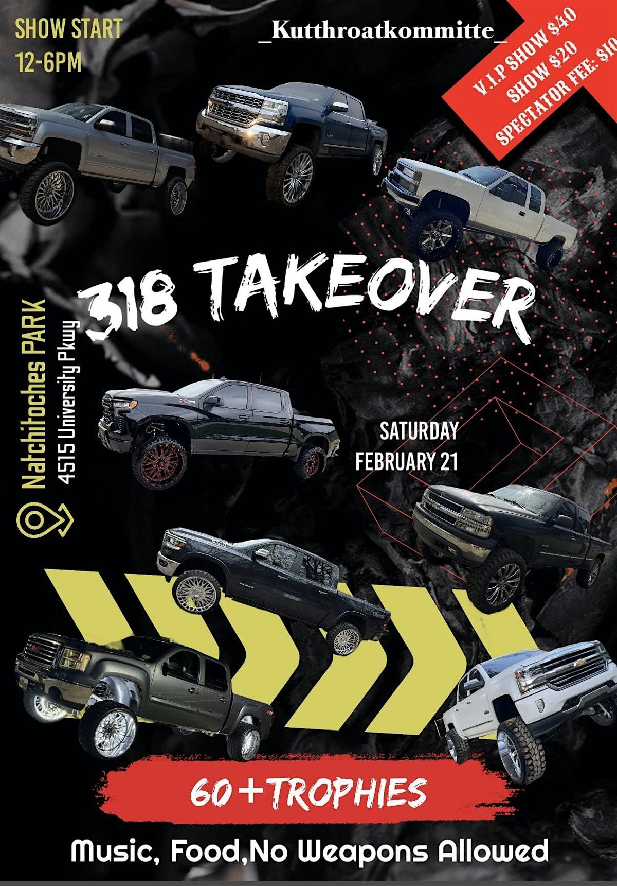 318 Takeover, 21 February | Event in natchitoches | AllEvents