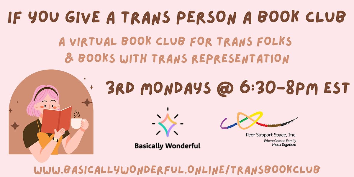 If You Give a Trans Person a Book Club, May 15 2023 | Online Event ...