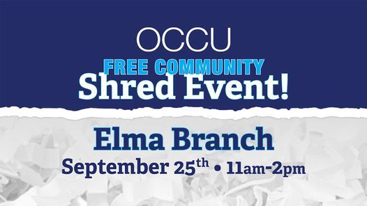 Free Community Shred Event 306 S 7th St Elma Wa 98541 United States September 25 2021 Allevents In Free Shredding Events Bellingham Wa 2022