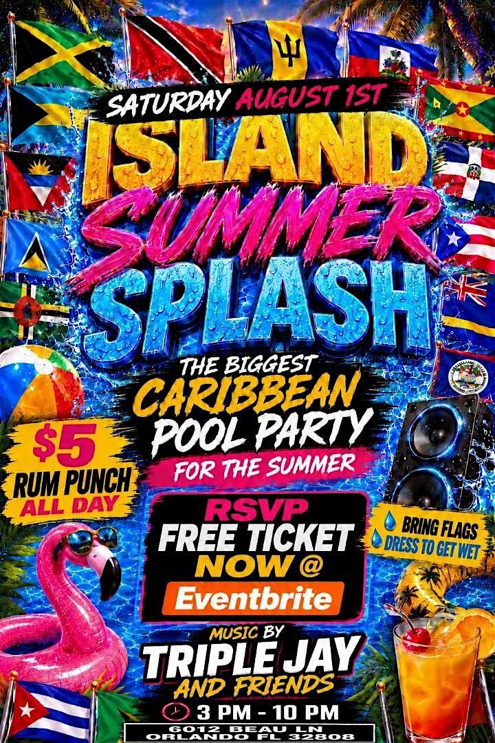 SUMMER SPLASH “POOL PARTY, 6012 Beau Ln, Orlando, 1 August 2026