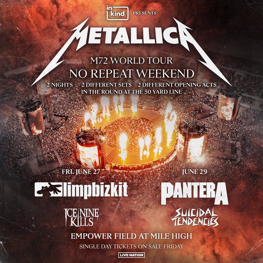 Metallica - Friday - Limp Bizkit & Ice Nine Kills Tickets, 23 May | Event in Philadelphia | AllEvents