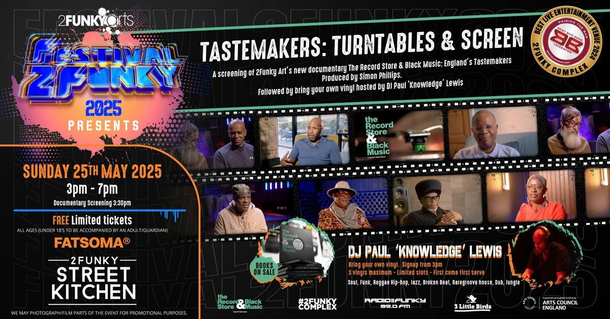 Tastemakers: Turntables &amp; Screen @ Festival2Funky 2025 | Event in Leicester | AllEvents