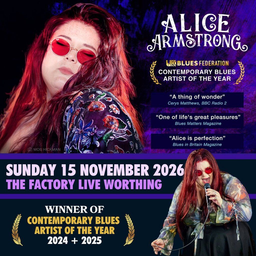 Alice Armstrong, 15 November | Event in Worthing | AllEvents