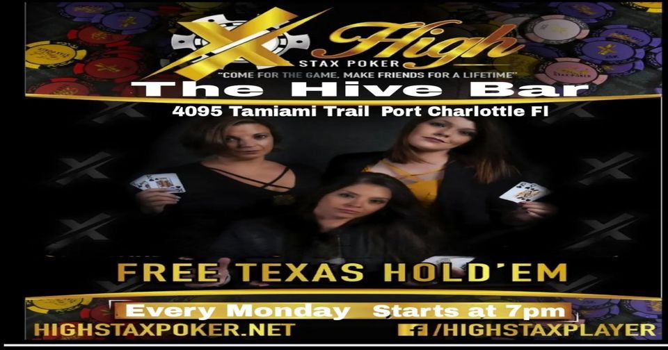 High Stax Poker Free Texas Hold Em, The Hive Bar, Port Charlotte, 8 May 2023 AllEvents.in