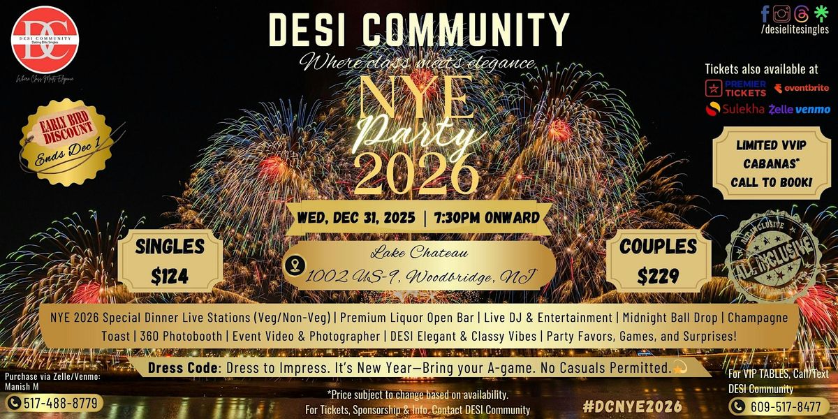 New Year, New Beginnings - A Party Like Never Before!, 31 December | Event in Woodbridge Township | AllEvents