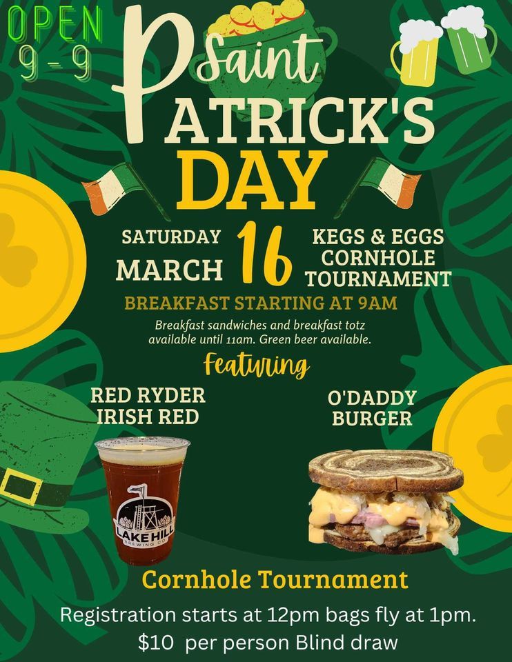 kegs and eggs menu saint patricks day
