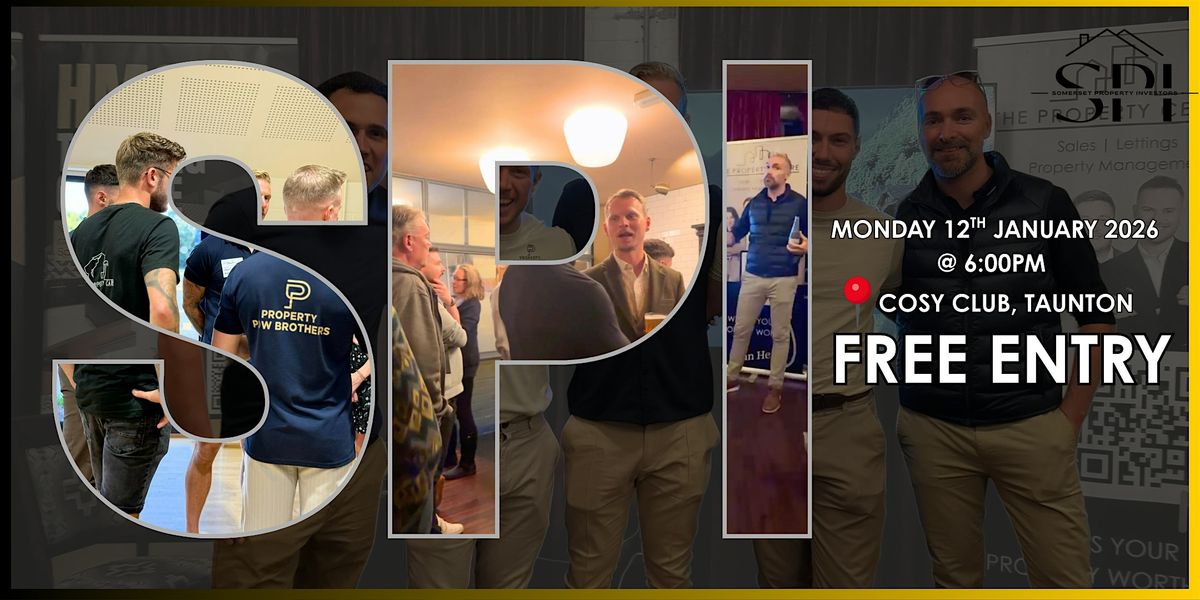 Somerset Property Investors 6, 12 January | Event in Taunton | AllEvents