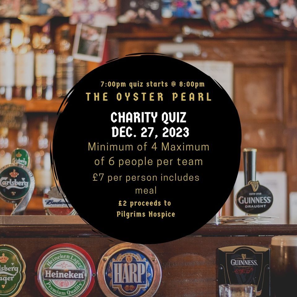 Festive Charity Quiz, The Oyster Pearl Pub & Restaurant, Faversham