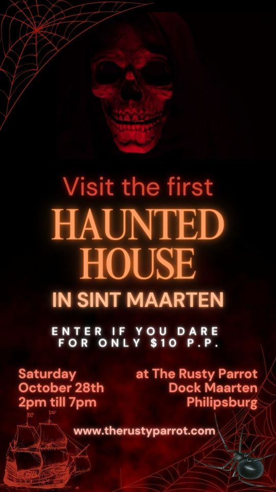 Haunted house Scary Halloween, The Rusty Parrot Sint Maarten Pirate
