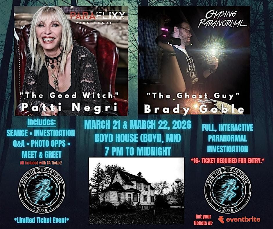 Day 2: Boyd House (Join the Chase Tour 2026) w/ Patti Negri, 22 March | Event in Boyd | AllEvents