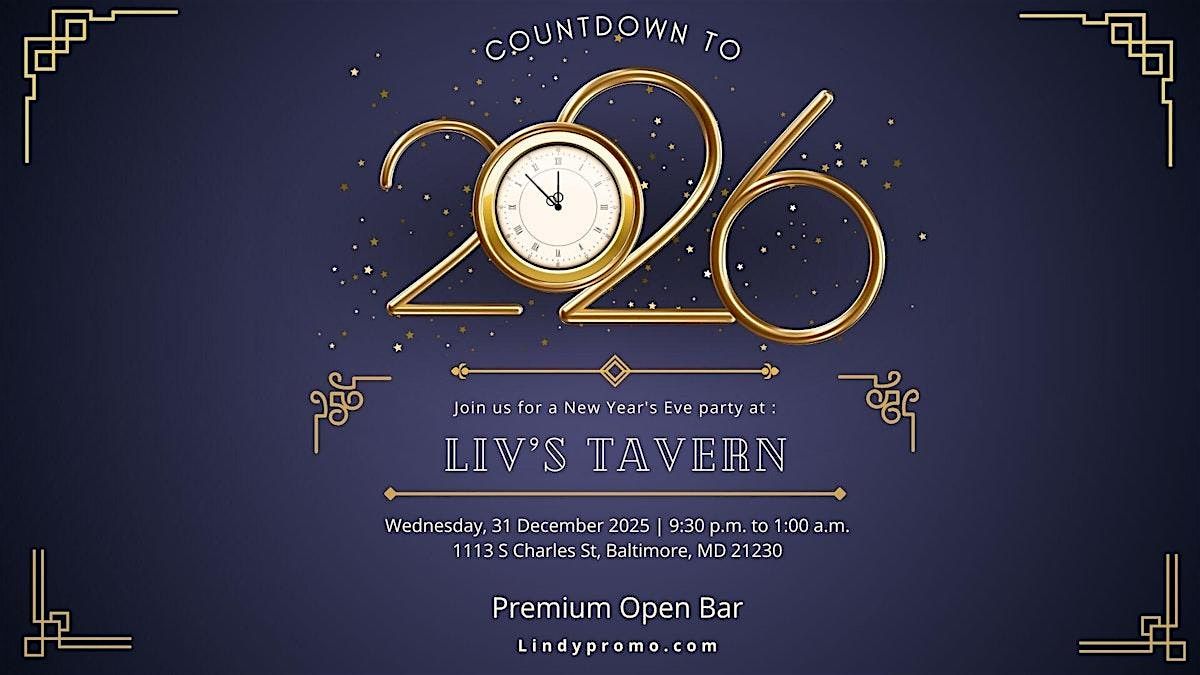 Livs tavern NYE26 Federal Hill, 31 December | Event in Baltimore | AllEvents