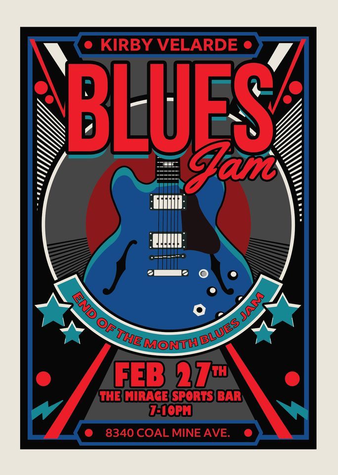 Kirby Velarde End of the Month Jam, The Mirage Sports Bar, Littleton