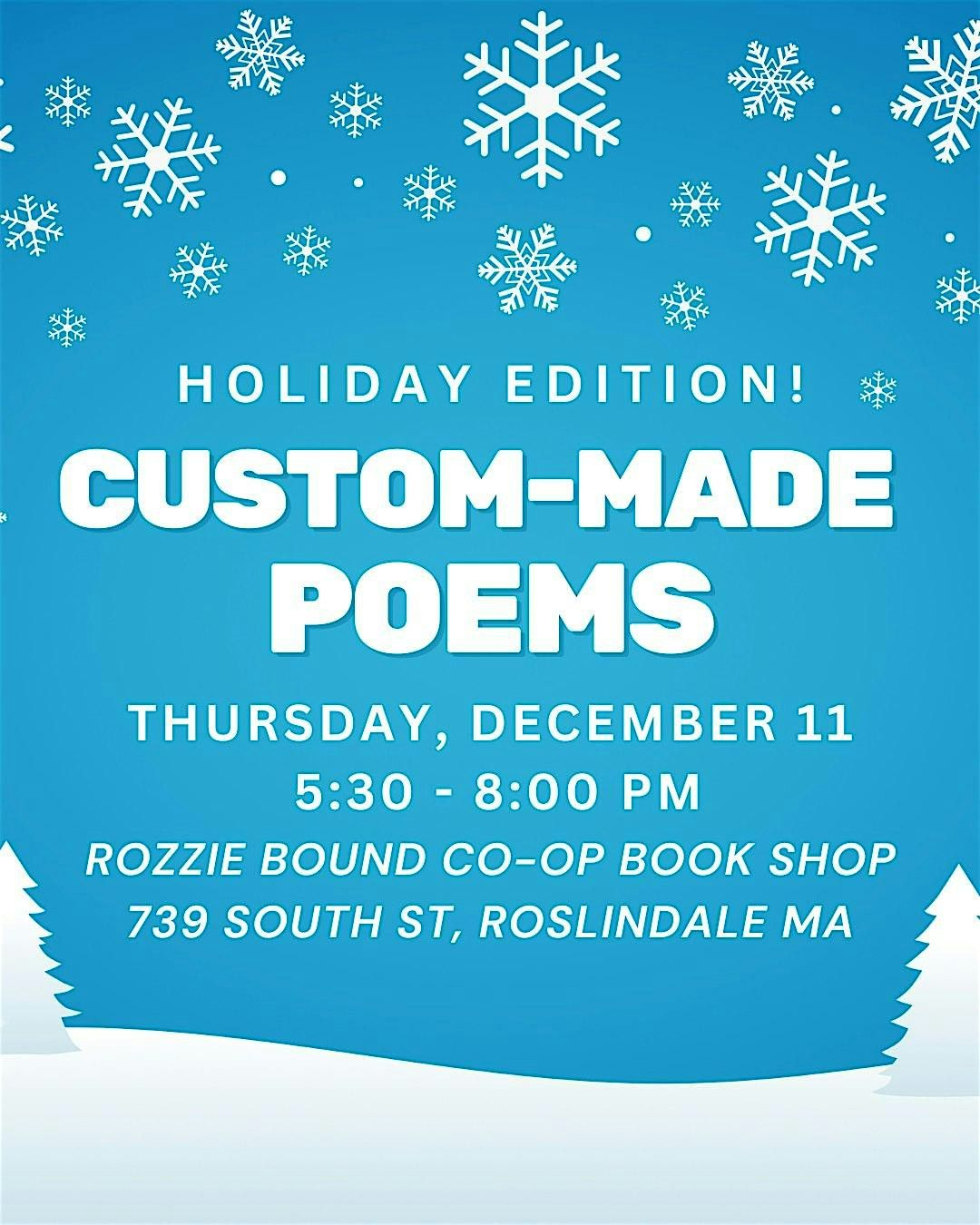 Holiday Poetry Pop-up | Event in Boston | AllEvents