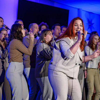 The NewVision Vocals logo