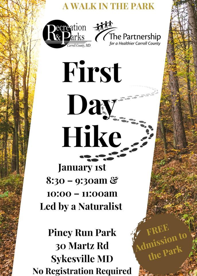 First Day Hike, Piney Run Park, Sykesville, January 1 2024 AllEvents.in