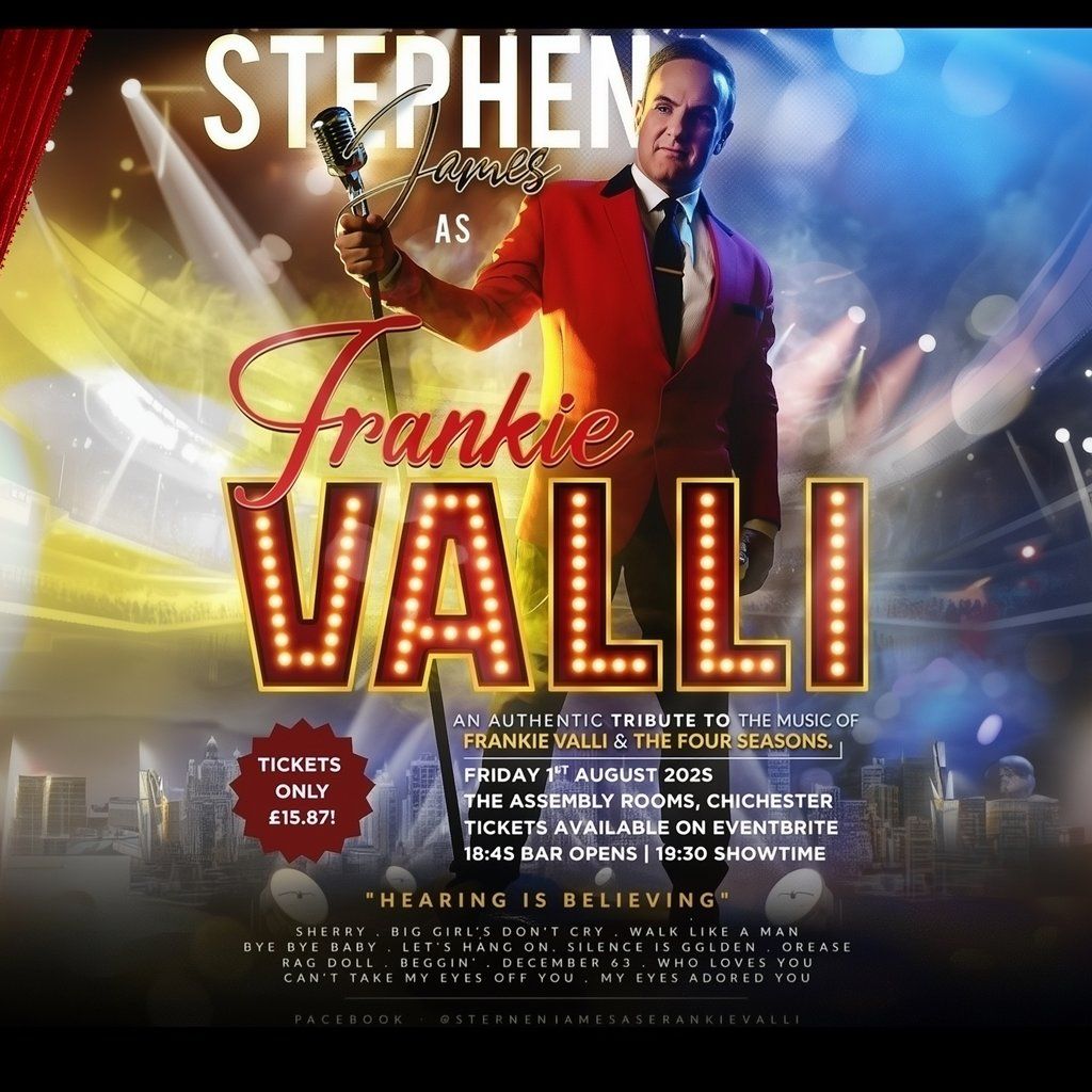 Frankie Valli Tribute Night - Live in Chichester, 1 August | Event in Chichester | AllEvents