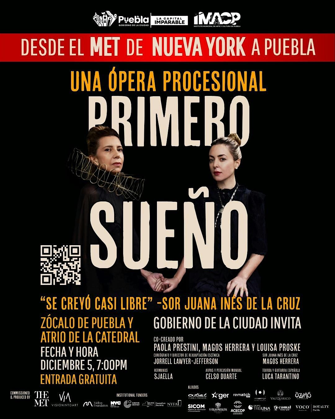 Primero Sueño: Se creyó casi libre, Sor Juana Inés de la Cruz, 5 December | Event in Heroica Puebla de Zaragoza