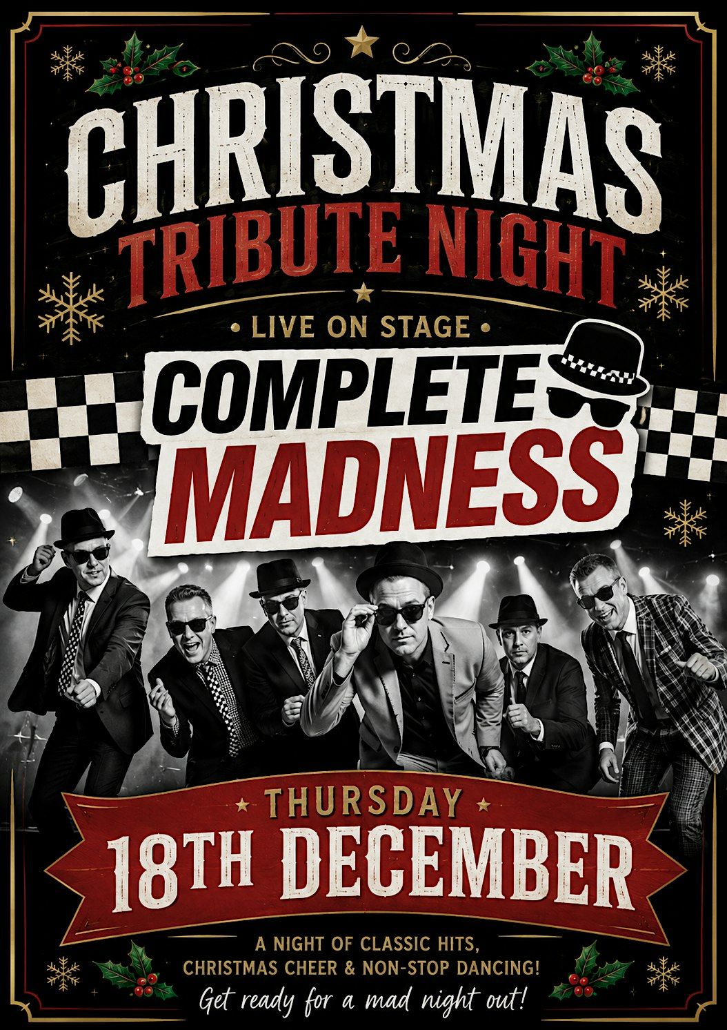 Eeeff COMPLETE MADNESS TRIBUTE NIGHT, Delta Hotels Northampton, 18 December ...