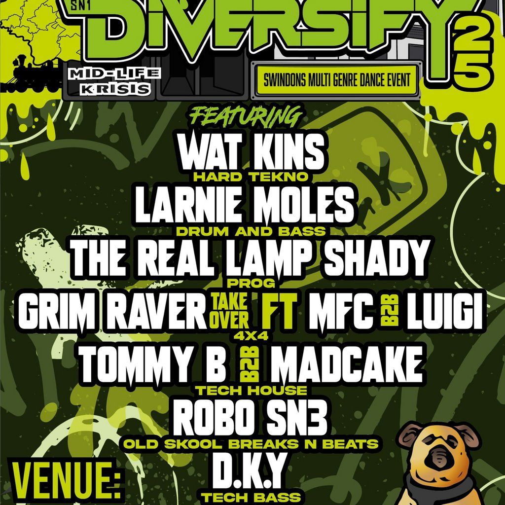 Mid Life Krisis 'Diversify' 2025, 27 September | Event in Swindon | AllEvents