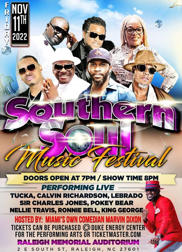 Southern Soul Music Festival - Raleigh, November 12 2022 | Online Event ...