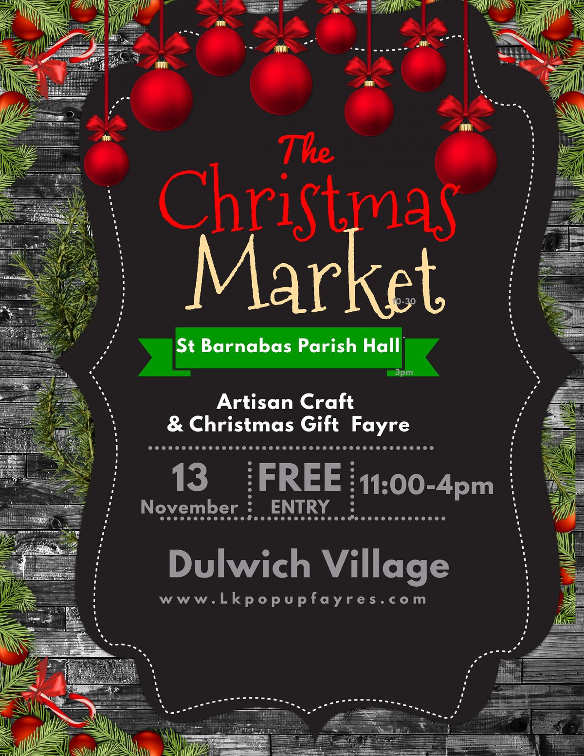 Signatures fall into christmas medicine hat LK Christmas Artisan Craft and Gift Fayre Dulwich Village, St Barnabas Parish Hall, London