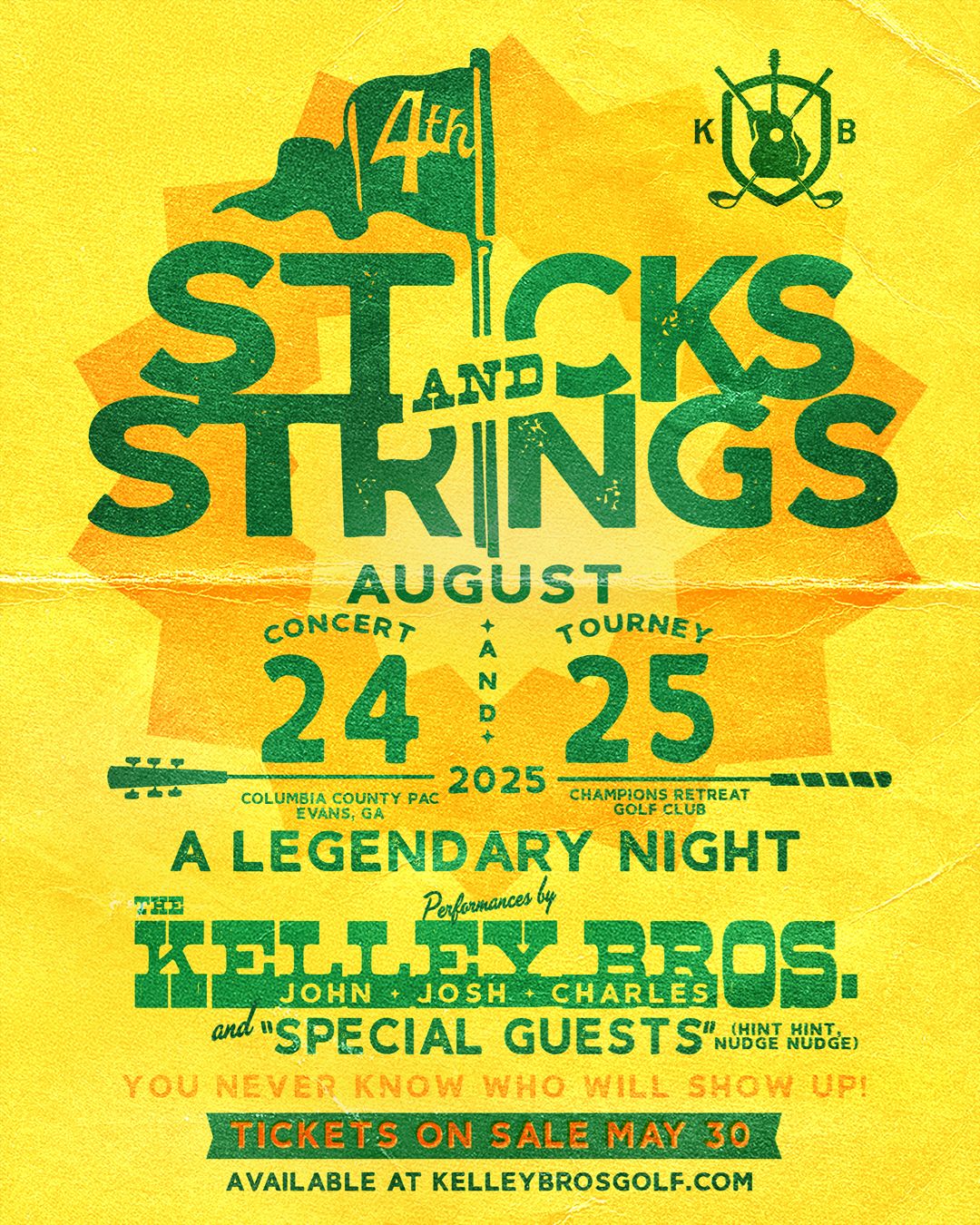 The Kelley Bros Sticks & Strings Concert, 23 August | Event in Evans | AllEvents