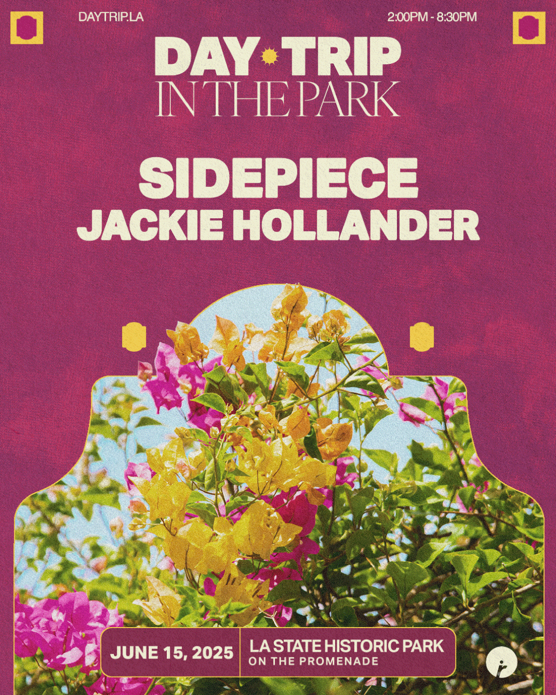 Day Trip in the Park with Sidepiece at The Promenade at Los Angeles State Historic Park, 15 June | AllEvents