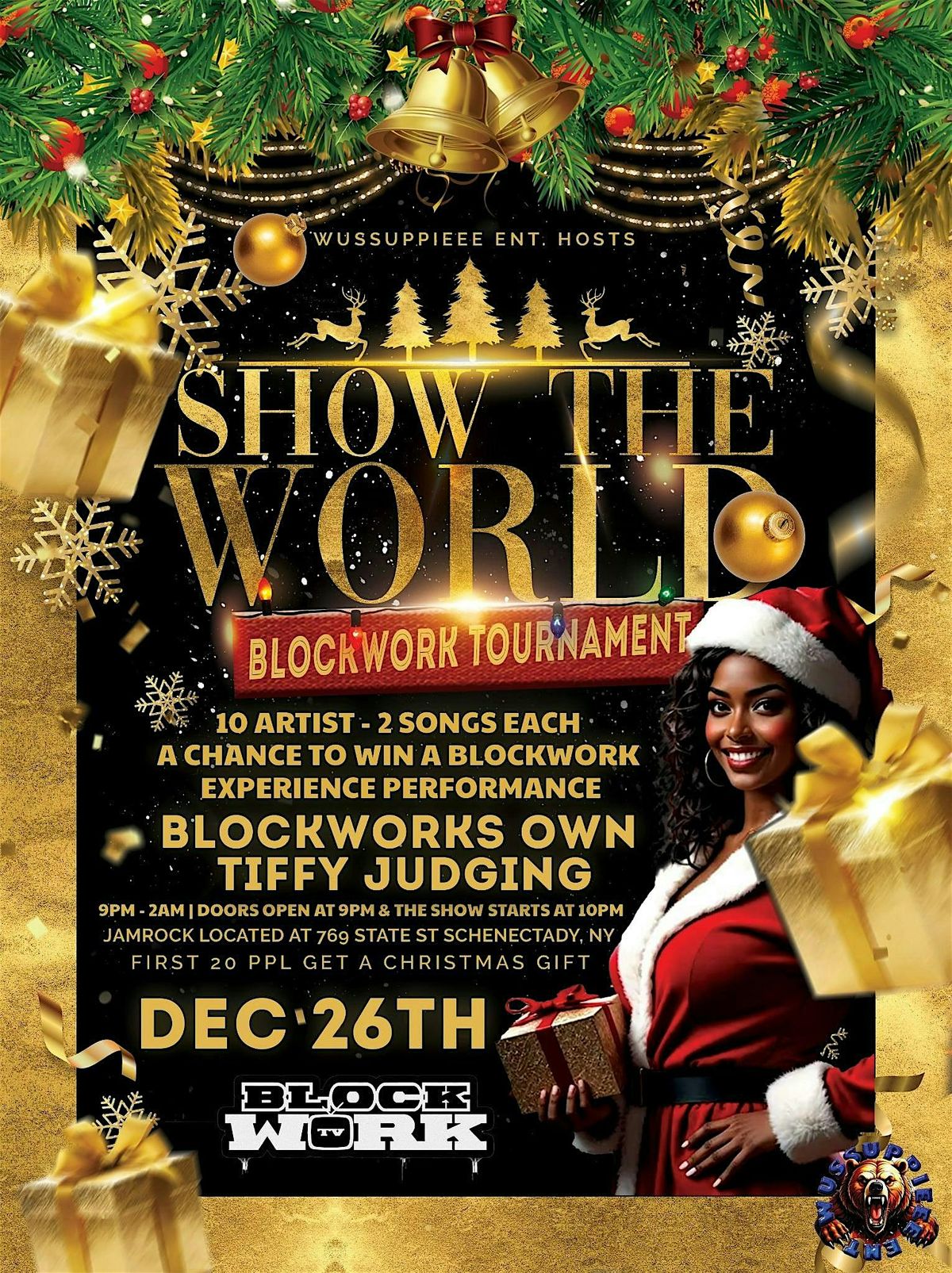 Show The World : Blockwork Tournament, 26 December | Event in Schenectady | AllEvents