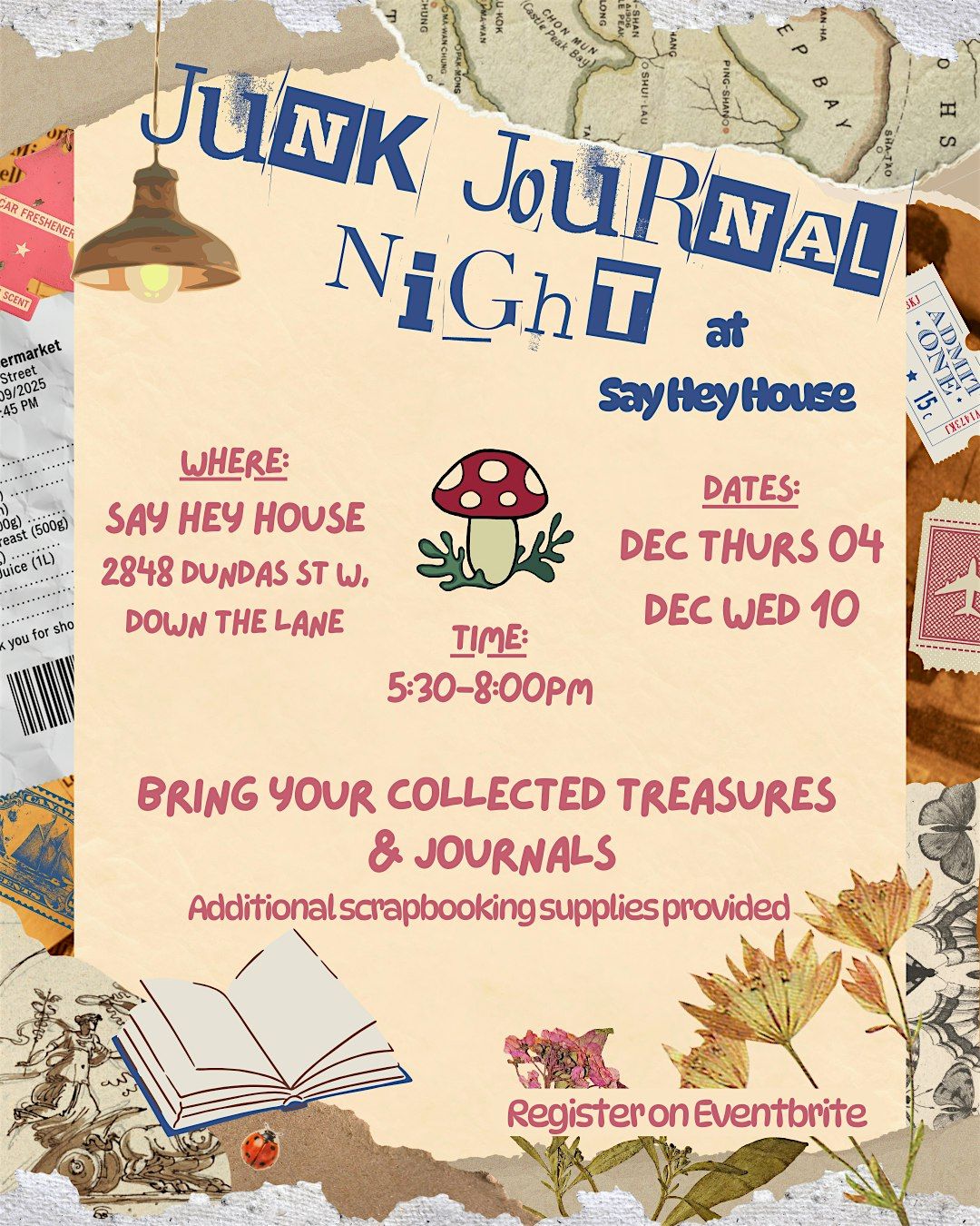 Junk Journal Night | Event in Toronto | AllEvents