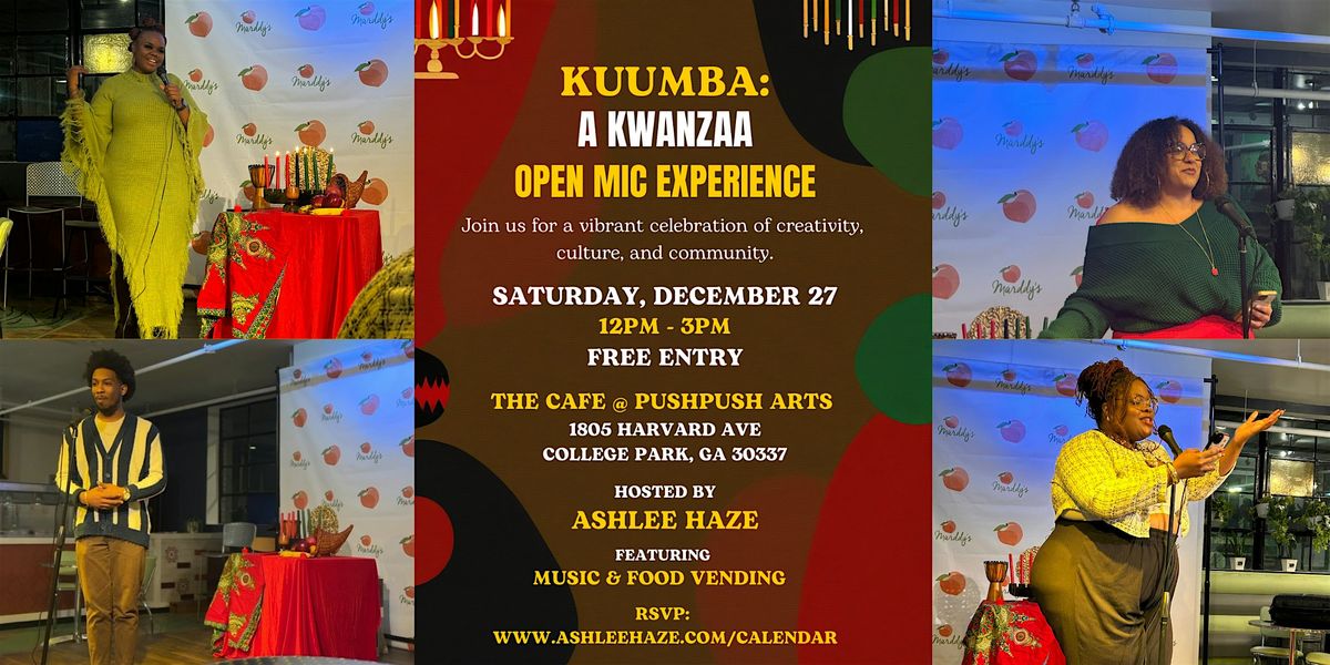 Kuumba: A Kwanzaa Open Mic, 27 December | Event in College Park | AllEvents