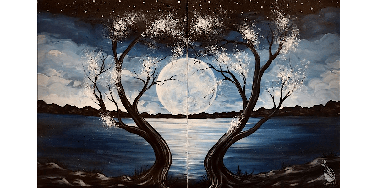 Moonlit Moment for Lovers - Paint and Sip in Houston | Classpop!™, 27 December | Event in Pasadena | AllEvents