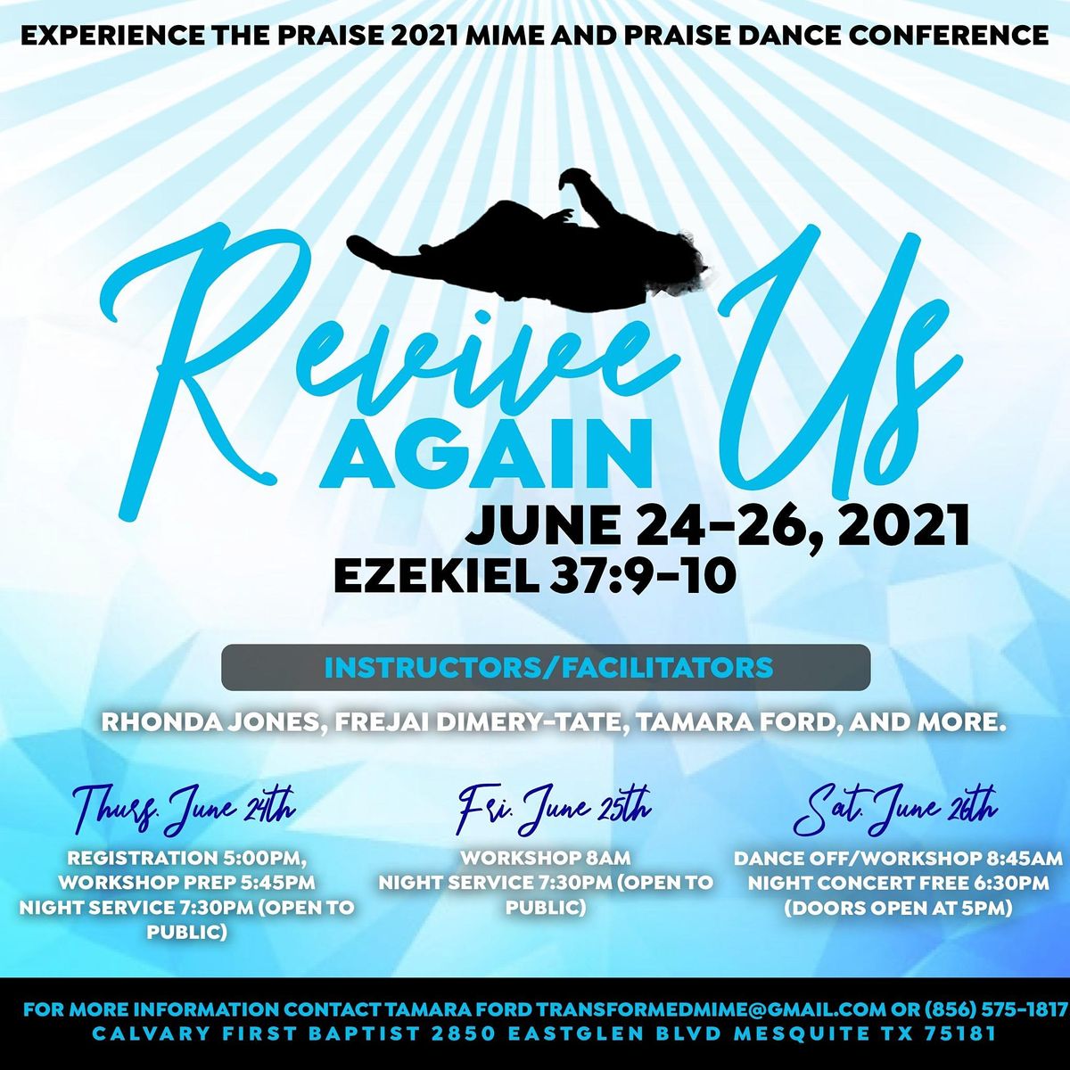 Experience The Praise Revive Us Again 2021 Calvary First Baptist Church Mesquite June 24 To June 26 Allevents In First Baptist Christmas Show 2021