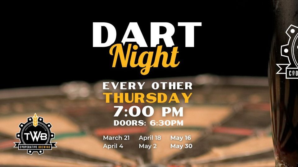 Dart Night, TWB Cooperative Brewing, Kitchener, 21 March 2024
