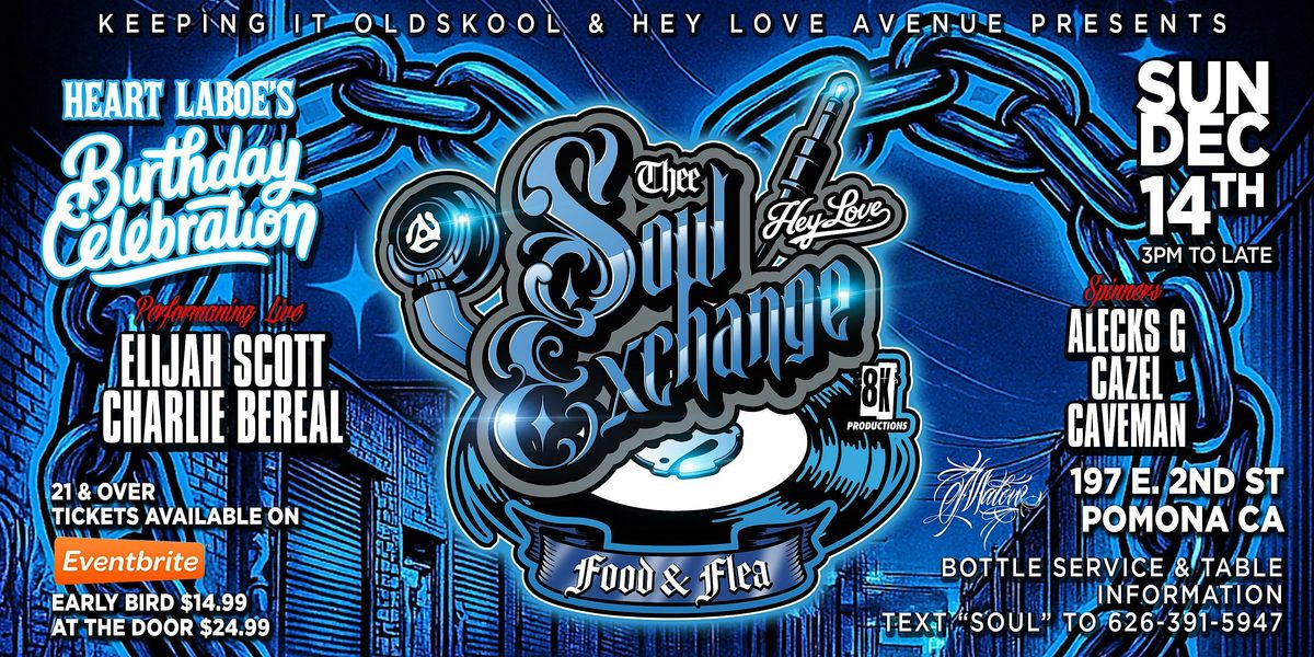 The Soul Exchange, 14 December | Event in Pomona | AllEvents