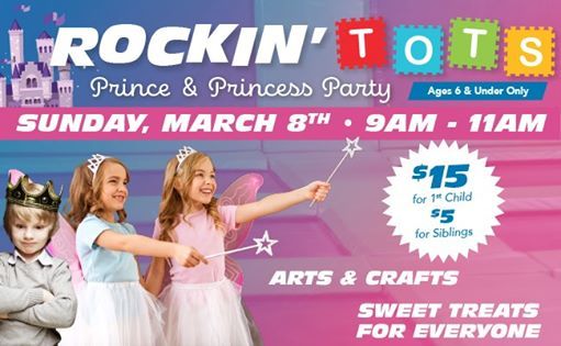 Prince Princess Party At Rockin Jump Trampoline Park Valencia Santa Clarita