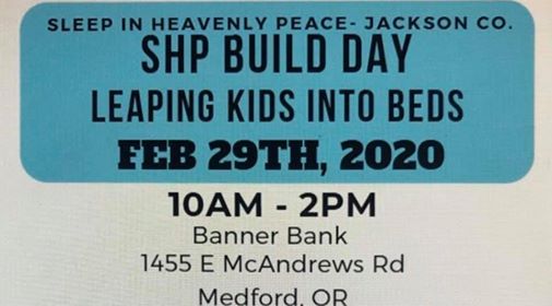 Shp Build Day Leaping Kids Into Beds At Banner Bank Medford