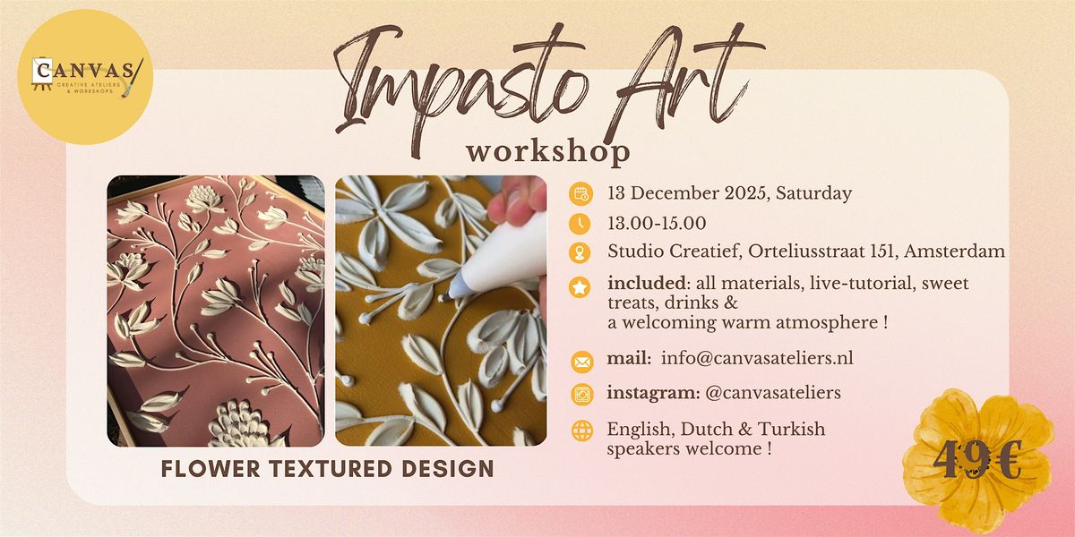 Impasto Art Workshop, 13 December | Event in Amsterdam | AllEvents