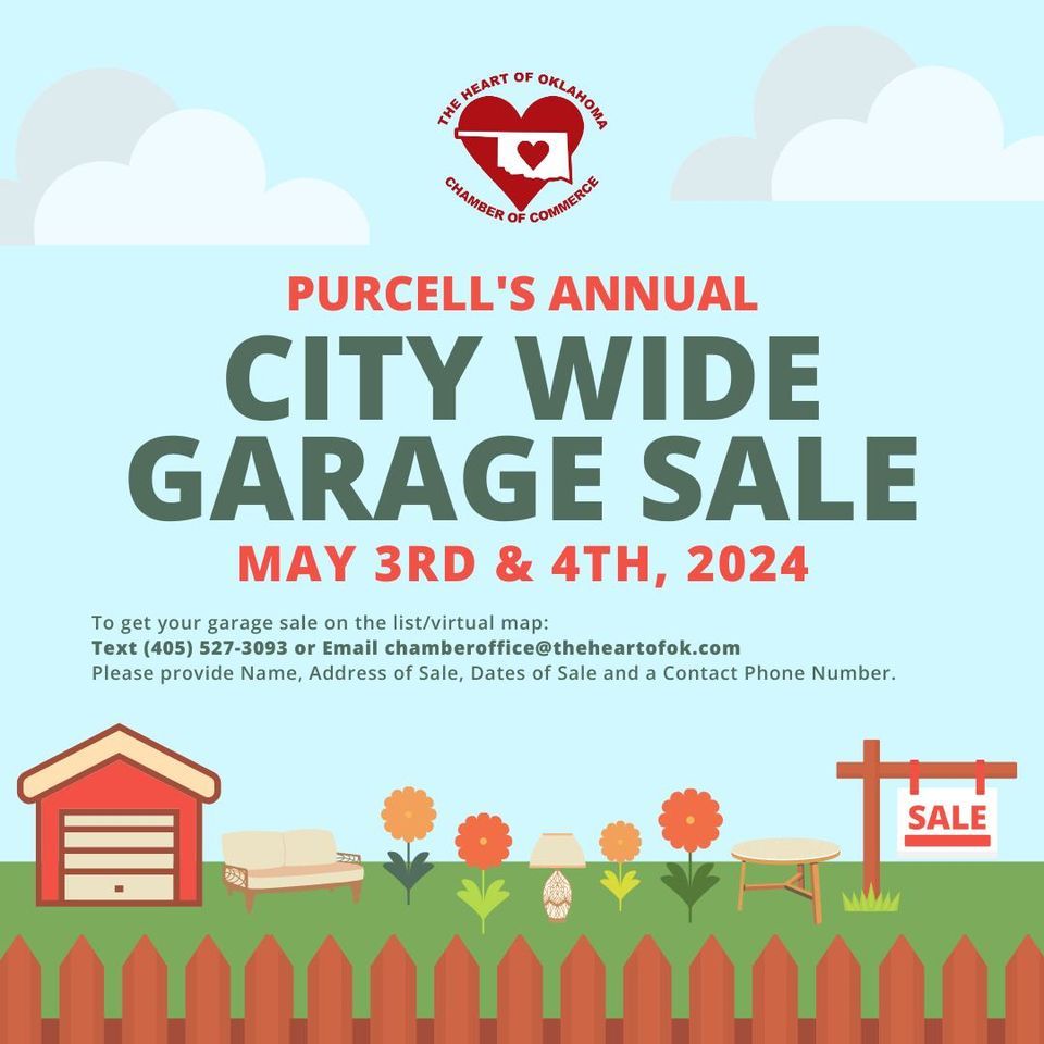 Purcells Annual City Wide Garage Sale 2024, 220 W. Main St., Purcell