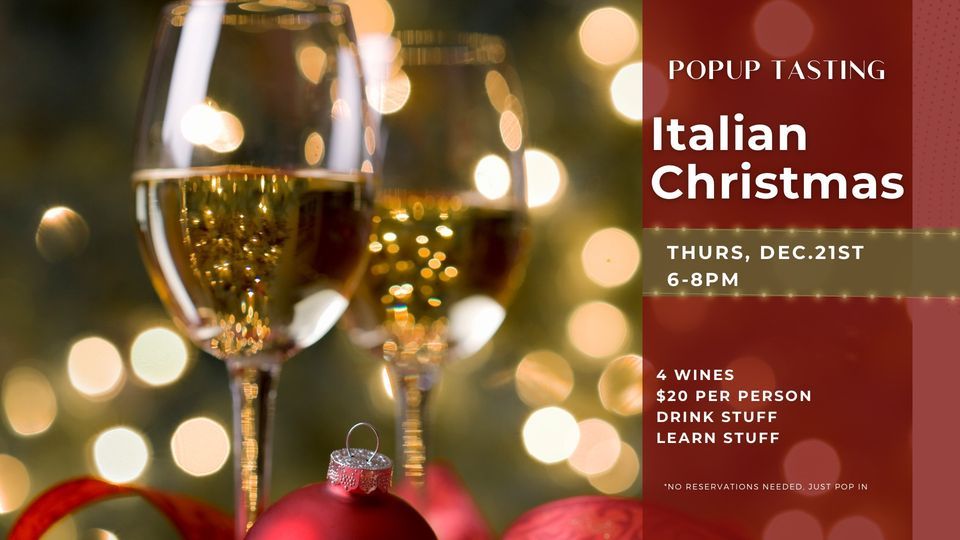 Italian Christmas Wine Tasting , Flight Cleveland, December 21 2023