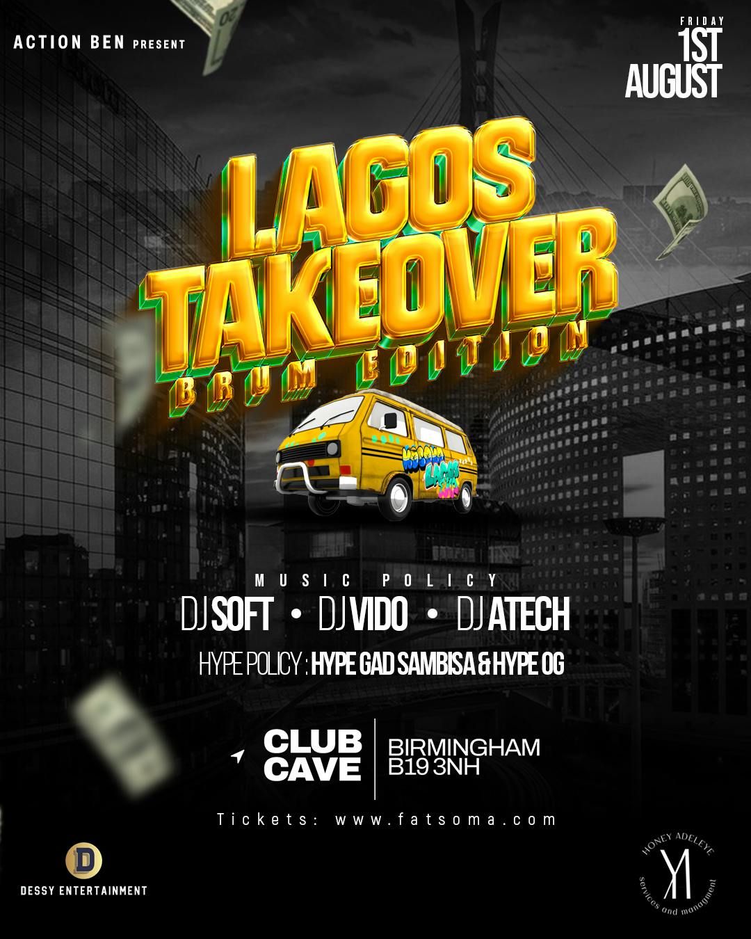 LAGOS TAKE OVER , 1 August | Event in Birmingham | AllEvents