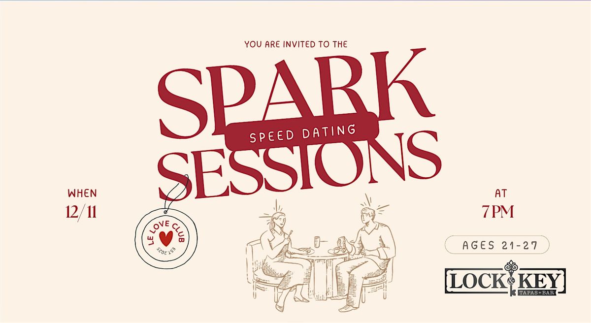 Spark Sessions: Modern Speed Dating Event (Ages 21-27), 11 December | Event in Sacramento | AllEvents