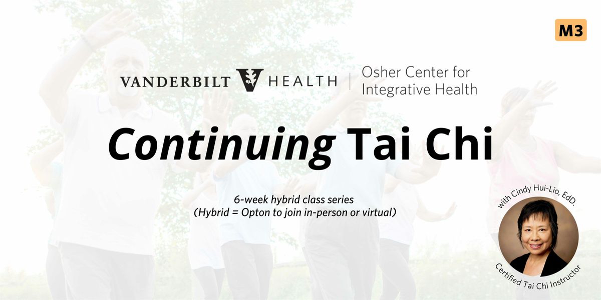 Continuing Tai Chi (M3), 14 January | Event in Nashville | AllEvents