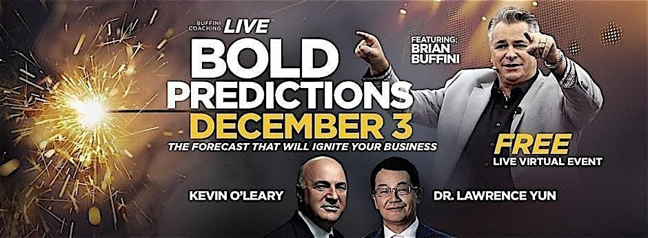 Buffini Coaching LIVE: Bold Predictions for 2026 (Lunch & Learn) -Richmond, 3 December | Event in Richmond