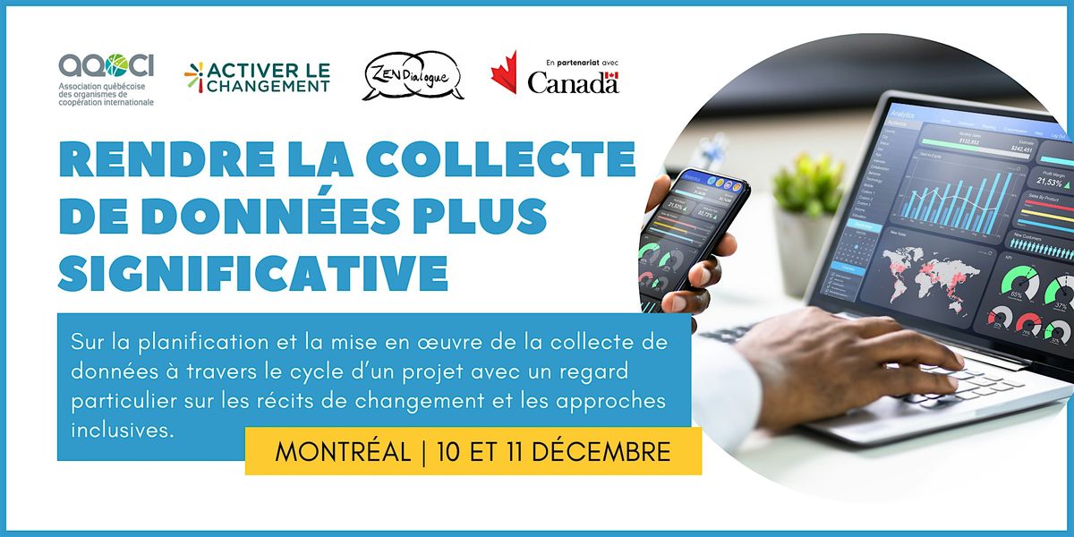 Rendre la collecte de données plus significative, 10 December | Event in Montréal | AllEvents
