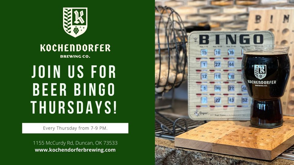 KBC Beer Bingo, Kochendorfer Brewing Company, Duncan, January 4 2024