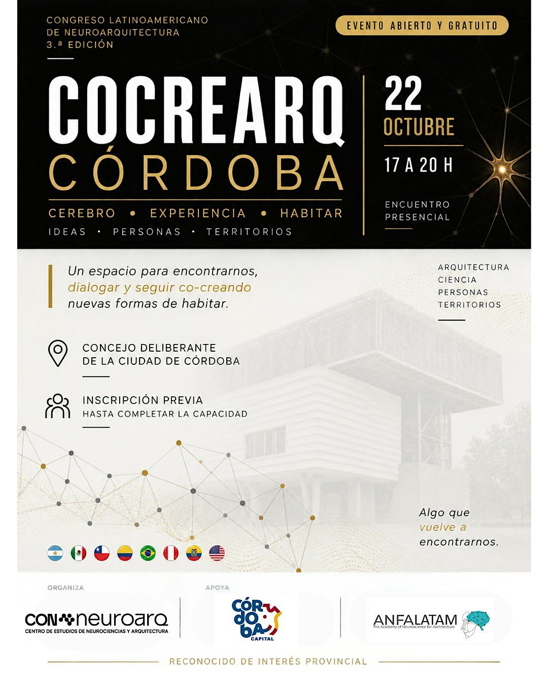 COCREARQ CÓRDOBA - Congreso Latinoamericano de Neuroarquitectura, Int ...