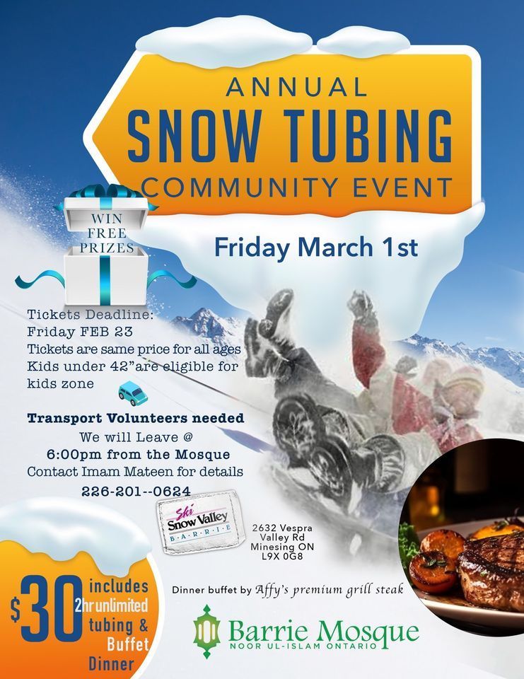 Community snow ️ tubing , 155 Ferris Lane, Barrie, ON, Canada, March 1